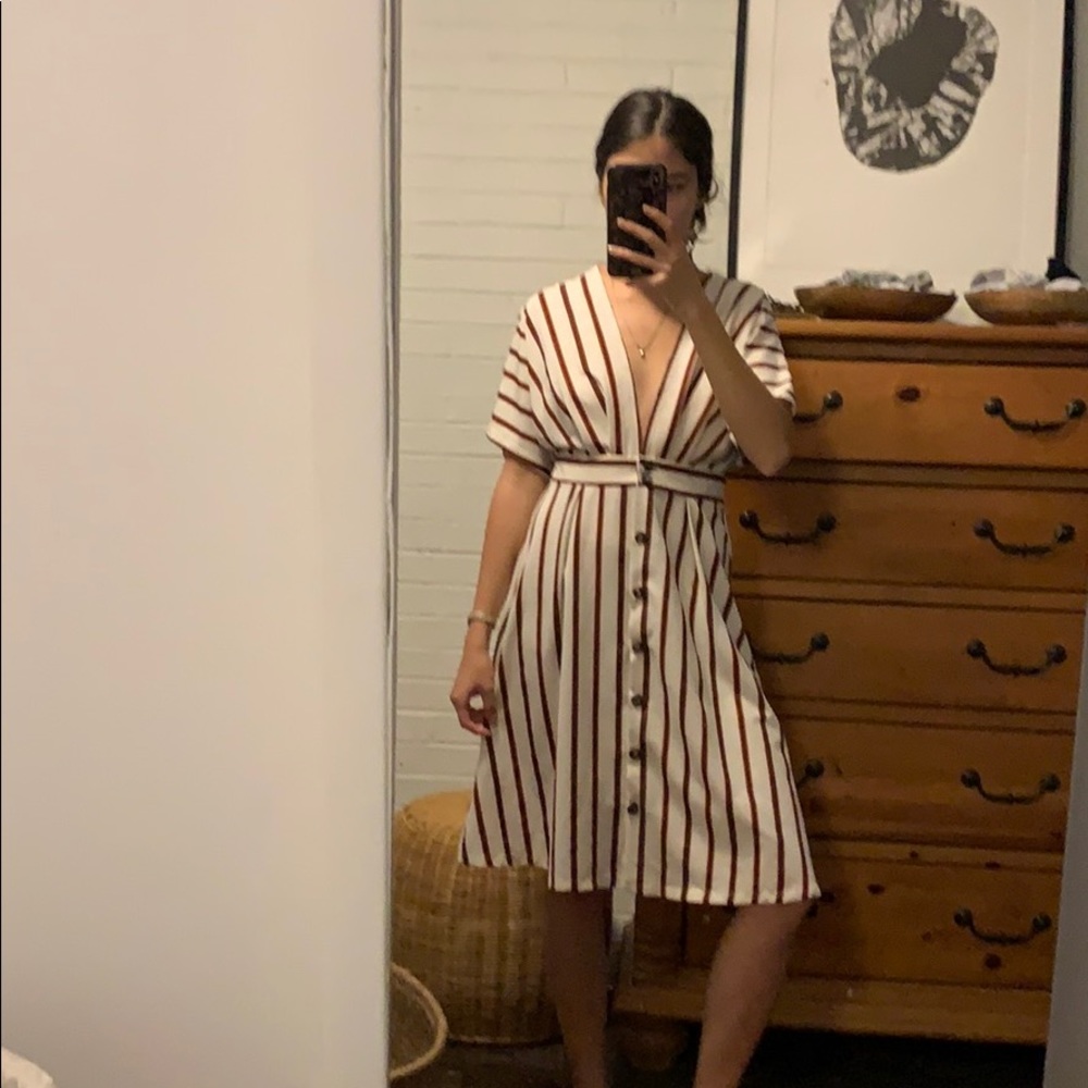 Midi White Dress